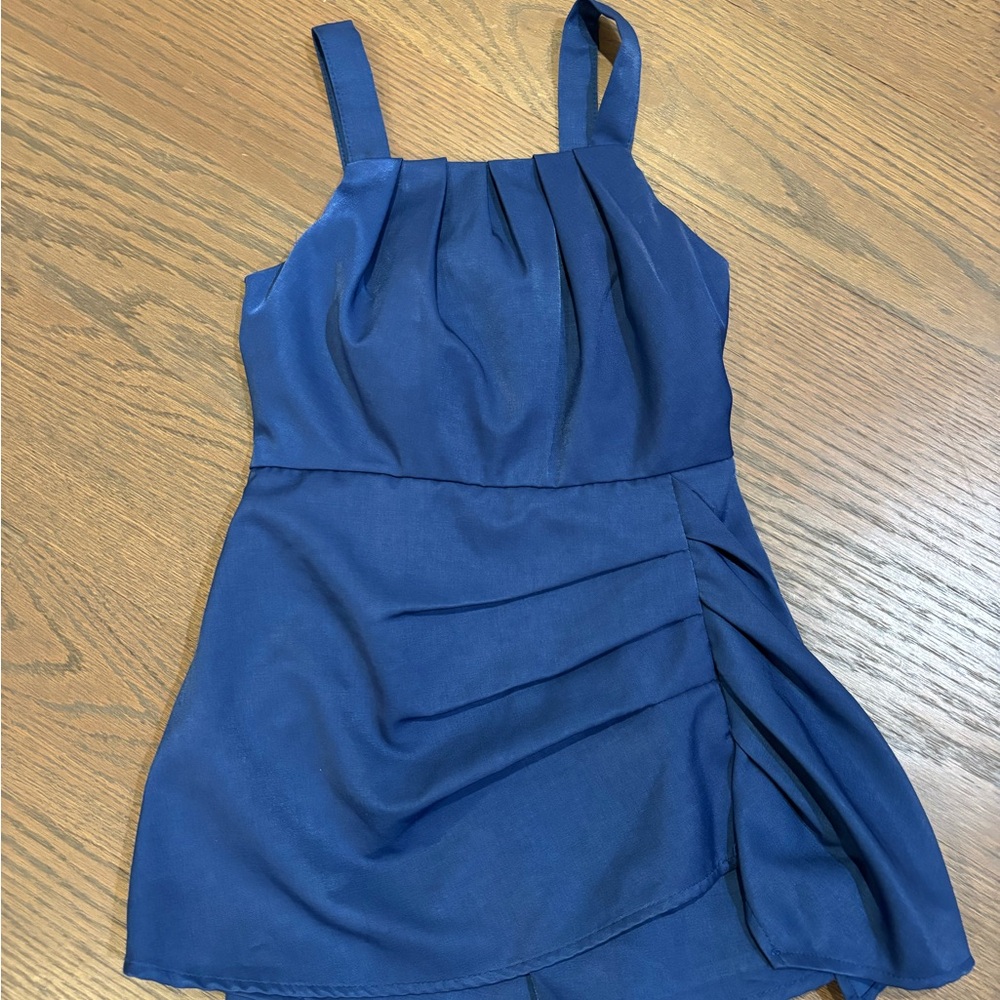 Habitual girls Navy Pleated romper Dress